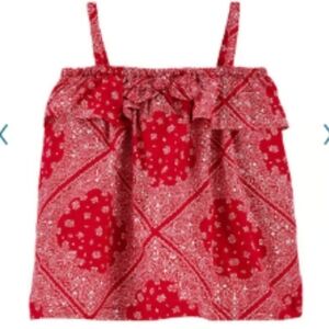 OshKosh B'gosh Red Patterned Kids Camisole Set